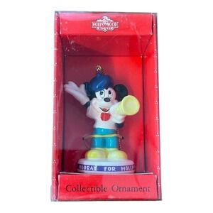 Schmid Hollywood Mickey Hooray for Hollywood Ceramic Christmas Ornament